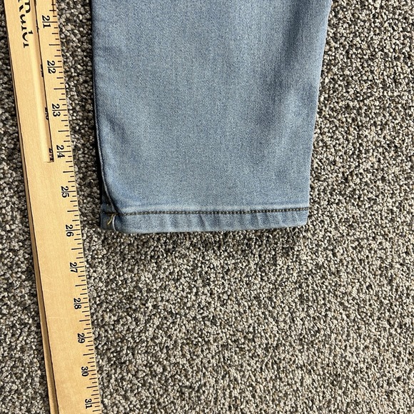 Curve Appeal Jeans Womens 27 Blue Skinny Mid Rise Light Wash Stretch Denim - Picture 8 of 11